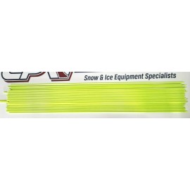 CPW SK75948 BOX OF 36 HIVIZ NEON YELLOW 5/16" X 48" FIBERGLASS DRIVEWAY MARKERS