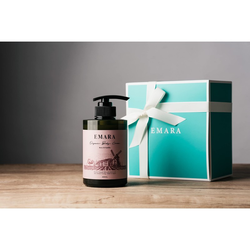 EMARA Organic Body Cream "Rose & Vanilla" (400ml)