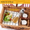 SILBERTHAL Salad Dressing Shaker - Sturdy Glass & Stainless Steel
