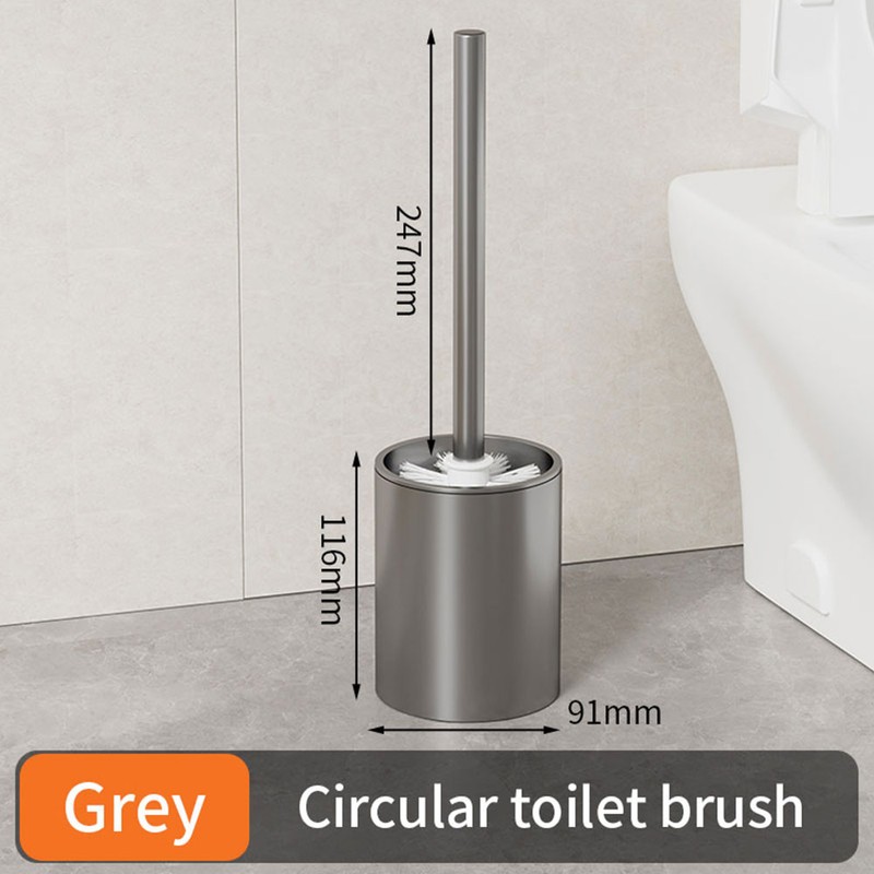 PureLiving Toilet Brush Holder Set Wall Mounted – Durable Space-Saving