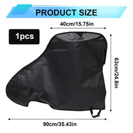 Universal Waterproof Tow caravan cover – Heavy Duty Trailer Guard with Adjustable Strap,Caravan Drawbar Trailer Protector,All-Weather Drawbar Shield for Campervan and RV (Black)