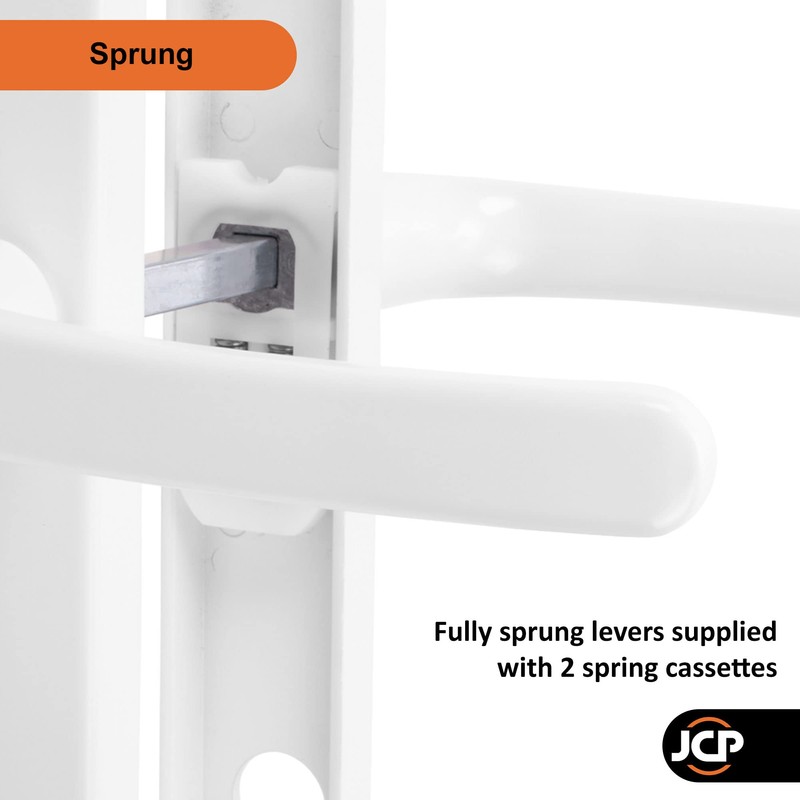 JCP PRO uPVC Door Handle Pair Set Sprung 92 PZ