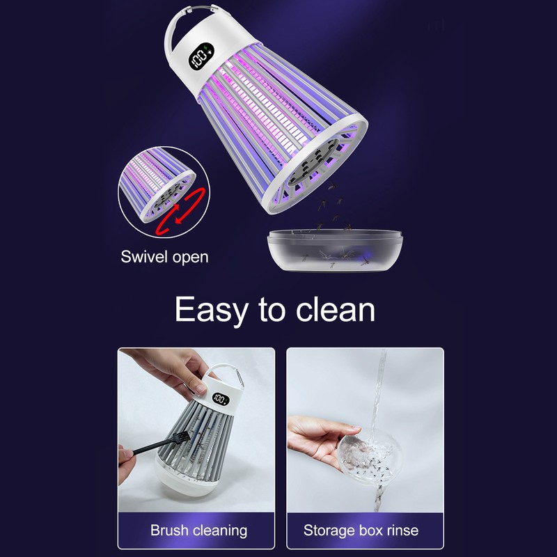 Bug Killer Outdoor Rechargeable Waterproof Portable 2 in 1 Multifunctional