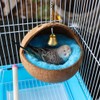 2 Pcs Natural Coconut Shell Bird Nest House Bed Breeding