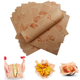 PYEUIFT Pack of 100 Parchment Paper Baking Sheets, Baking Paper Cuts, Cooking Paper, Baking Paper 22 x 22 cm Baking Paper, for Baking, Cooking, Grilling, Frying and Steaming