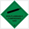 V Safety Hazard diamond – Non-flammable compressed gas-300x300mm-Magnetic Safety Sign