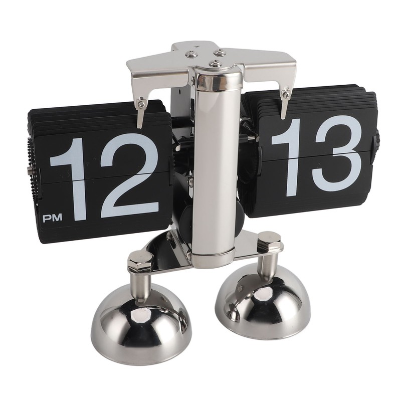 Retro Digital Flip Down Clock Flip Desk Clock Mechanical Battery