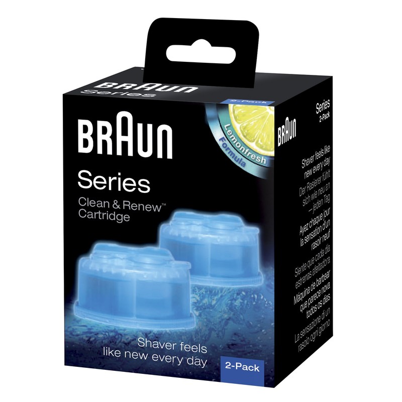Braun Clean & Renew Cleaning Cartridges Pack of 2