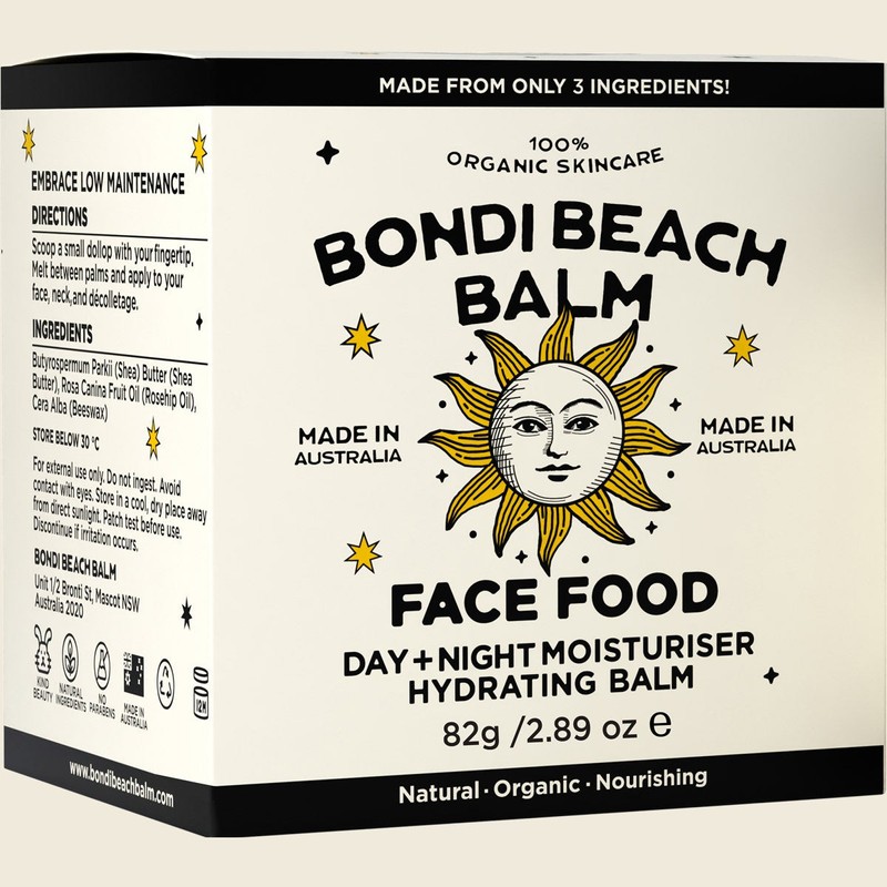 Bondi Beach Balm Face Food Day + Night Moisturiser Hydrating