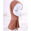 HE310 Hijab Slip On No Pins Push Button Hijab Hijab