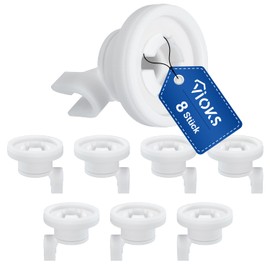VIOKS Dishwasher Basket Wheels 8 Pieces Replacement for Basket Wheels Bosch 424717 00424717 481252878025 C00481565 424090 - Wheels Upper Basket Dishwasher / Dishwasher Neff Bosch Siemens etc