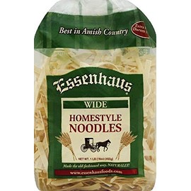 Essenhaus Homestyle Noodles Made the Old Fashioned Way, 3-Pack 16 oz.(455g) Bags (Wide)
