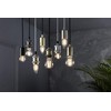 Knightsbridge 6 Inch E27 Vintage Pendant Set in Brushed Chrome