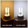 LFLAMPON AC110V-130V Dimmable G4 LED Light Bulbs, 2.6W Warm White