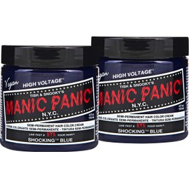 MANIC PANIC Shocking Blue Hair Dye Classic 2 Pack