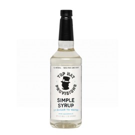 Top Hat Simple Syrup - 100% Cane Sugar 2:1-32oz Bottle