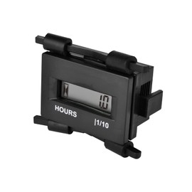 HonorMeet Digital Solid State Hour Meter, Applicable to 12V 24V 36V 48V 60V,TOT Hours Logging,Data Storage for Garden Tractor Generator Go-kart Motorbike RV Motorhome Snowmobile.(REC/ACDC)