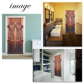 next.design Noren Noren, Long Length, 70.9 inches (180 cm), Asian Indonesia, Relief, Resort, Vacation, Dummy, Wood, Door, Faux Wood, Funny, Cute, Long, Cute, Tension Rod, Room Divider, Closet, Dressing Room, Shelf, Entryway, Interior, Closet, Dressing Ro