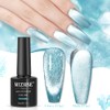 MIZHSE Cat Eye Nail Polish Meerblau Katzenaugen Gel Diamond Cat