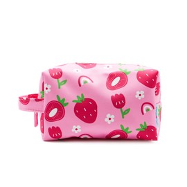 PONETTE Kids Boys Girls Teens Funny Toiletry Bag Travel Toiletry Bag Pencil Case Spanish Brand, Strawberry/Green, Toiletry bag for children