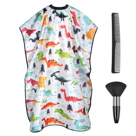 AYBUY Children's Hairdressing Cape, Haircut Hairdressing Cape, Professional Children's Hair Cutting Cape, Hair Cutting Cape with Velcro Fastening for Salon Hair Cutting Hairdresser, White