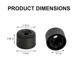 Yeetandoo 20PCS Car Wheel Lug Nut Covers - Black Tire Bolt Caps with Removal Tool, Compatible with VW, Jetta, Beetle, Passat, GTI, CC (20)