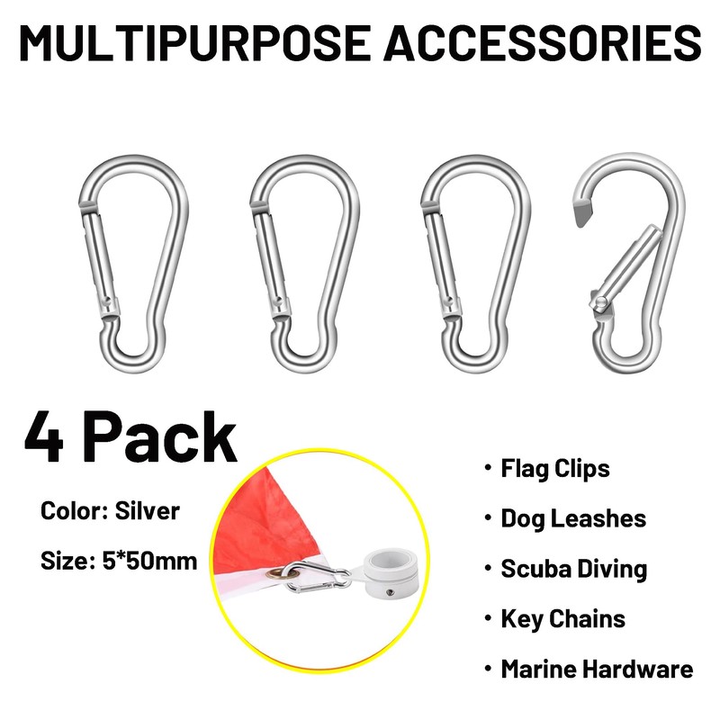 Dantolo 20 m Flagpole Accessory Ropes, Nylon Flag Rope for