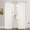 VOILYBIRD Palma Linen Textured Semi Sheer Curtains Grommet Linen Drapes