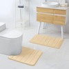 Homaxy Memory Foam Non-Slip Bath Mats, Soft Water-Absorbent Toilet /