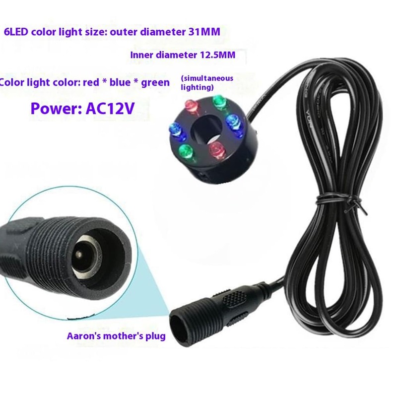 SUIOPPYUW RGB Waterproof Connector Light Underwater Lighting Feature Garden Underwater