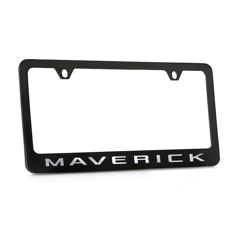 Ford Maverick Metal License Plate Frame