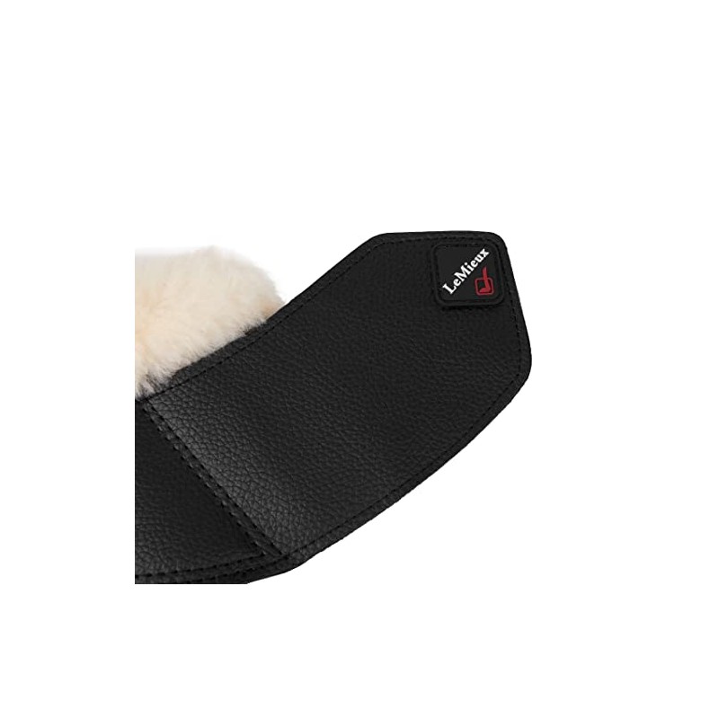 LeMieux Lambskin Wrap Round Over Reach Boots - Black, Medium