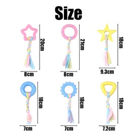 CHROMACRAFT 6 Stück Kauspielzeug Für Hunde, Beißspielzeug Für Haustiere, Bissfestes Haustierspielzeug, Kreatives Haustierspielzeug, Haustierbedarf