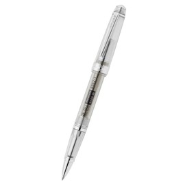 Cross Bailey Light Translucent Ballpoint Pen Refill 8562-1 Black Line Width M - Medium, Indelible, Cap Model, Premium Gift Packaging, Translucent Clear/Chrome