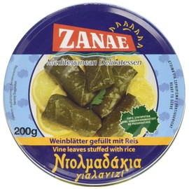 Zanae Vine Leaves with Rice in Oil (1 x 200g pack)