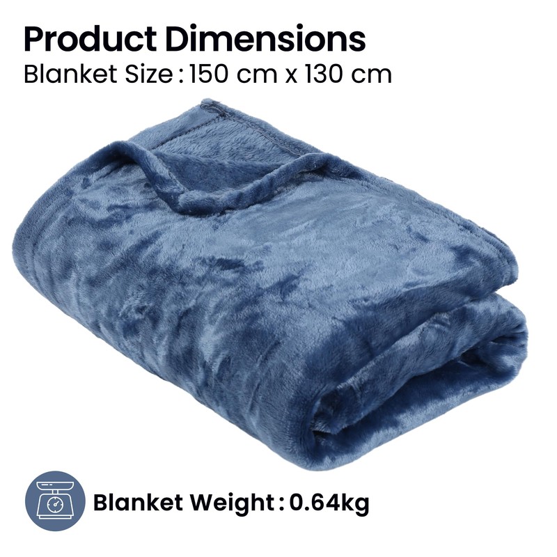 Albert Austin Flannel Fleece Throw for Couch Sofa Chairs Breathable