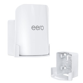 EDUP Wall Mount for eero Pro 7, Space Saving Bracket with Cable Management, Only Compatible with eero Pro 7, for Wall and Socket Mounting (White, Pack of 1)