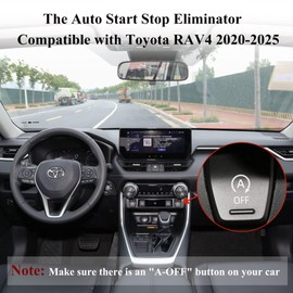 Tectary Auto Start Stop Eliminator Fits for Toyota RAV4 2025 2024 2023 2022 2021 2020, Easy-Install Automatic Stop-Start Engine A-Off System Delete/Disabler/Canceller Device