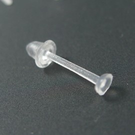 Secret Earrings, Transparent Resin Earrings, Hypoallergenic, Perfect for Keeping Your Pierced Holes (Set of 50)