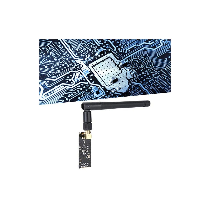 Zerone Módulo Transceptor RF, 2.4G NRF24L01+PA+LNA 1100m Módulo de Comunicación