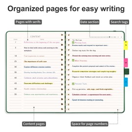 AHGXG Lined Spiral Notebook Journal for Women, 140 Pages Hardcover Leather Notebook College Ruled, A5 5.7" x 8.3", 100 GSM Thick Paper, Notebooks for School Work, Journals for Writing, Green