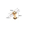 FEEIMOL Pack of 2 Clear Acrylic Cabinet Handles Kitchen Handles