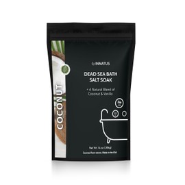Dead Sea Soothing Bath Salt Soak with 21 Minerals – Relaxing, Detoxifying, and Nourishing for Skin – 14oz, Infused with Natural Oils – Rejuvenate Mind & Body. (Coconut)