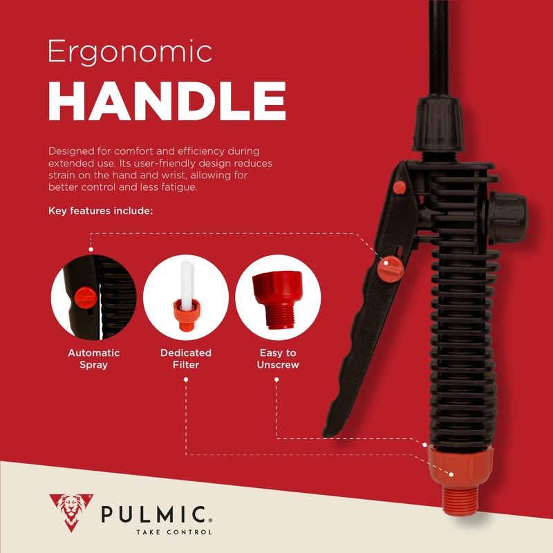 PULMIC Raptor 16 Professional Backpack Sprayer, Lawn and Garden Sprayer,