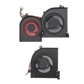 Laptop Cooling Fan for MSI Replacement Low Noise Efficient Cooling 4 Pin Cooling Fan for MSI GS65 GS65VR P65 MS 16Q4 MS 16Q5 CPU and GPU