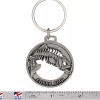 Creative Pewter Designs Fossil Fish Skeleton Leaping Keychain, F115KC, 2