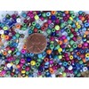 Czech Glass Seed Beads Crystal Clear Size:6/0 40 gr /