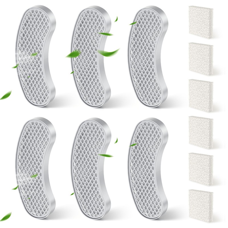 Petlipo 6-Pack Filters Replacement & 6-Pack Sponges, 4~6 Months Set