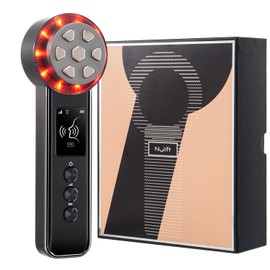 Radio Frequency Skin Tightening Device, Smart Electric Zinc Alloy Facial Beauty Machine with RF-Current Cold Heat for Jawline Lifting, Cheek Firm, Wrinkle Reduction, Depuff, Increase Absorption