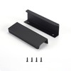 Satanga Edge Black Finger Pull for cabinets Kitchen Concealed Drawer